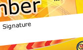 Signature strip